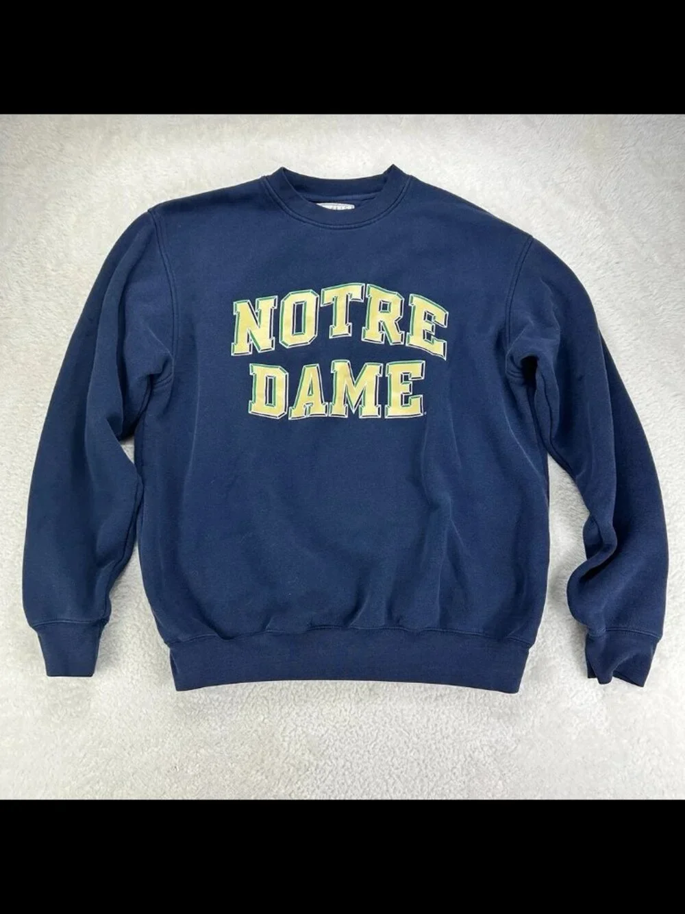 Notre Dame Sweatshirt Men’s Lg Blue Gold Football Fighting Irish